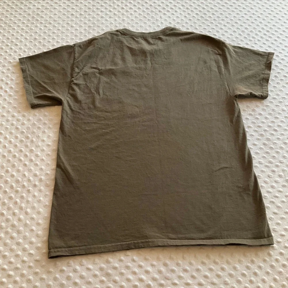 Empire Graphic T-Shirt‎ Mens Large Olive Green Graffiti Character Streetwear Tee